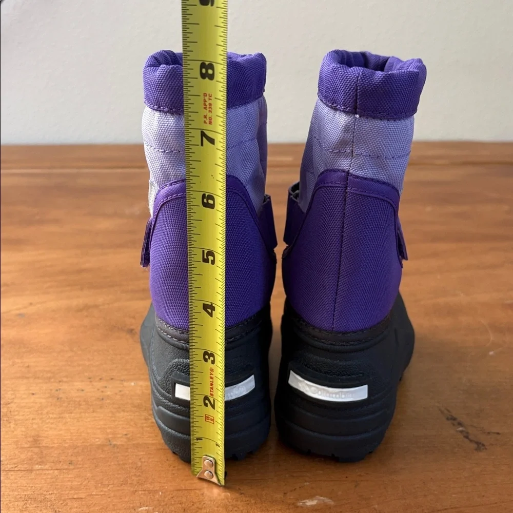 Columbia Kids' Purple and Black Snow Boots Size 5